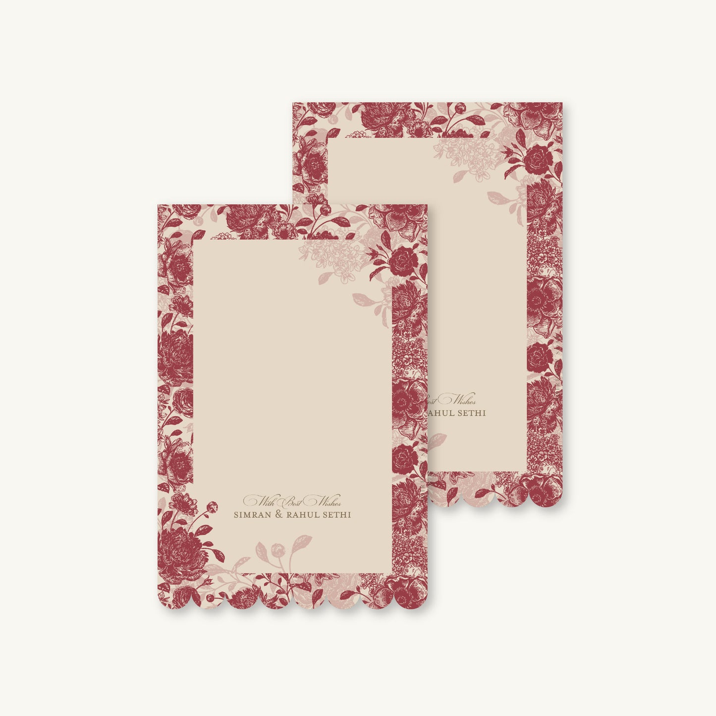 Red Bloom Note Cards