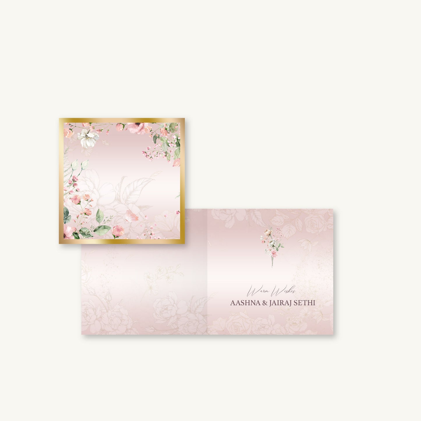 Bouquet Folded Gift Cards