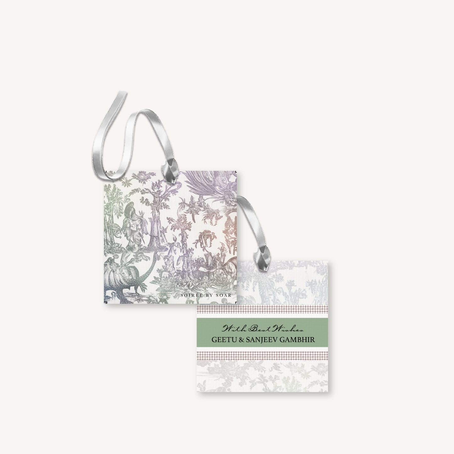 Green Serena Hanging Gift Tags