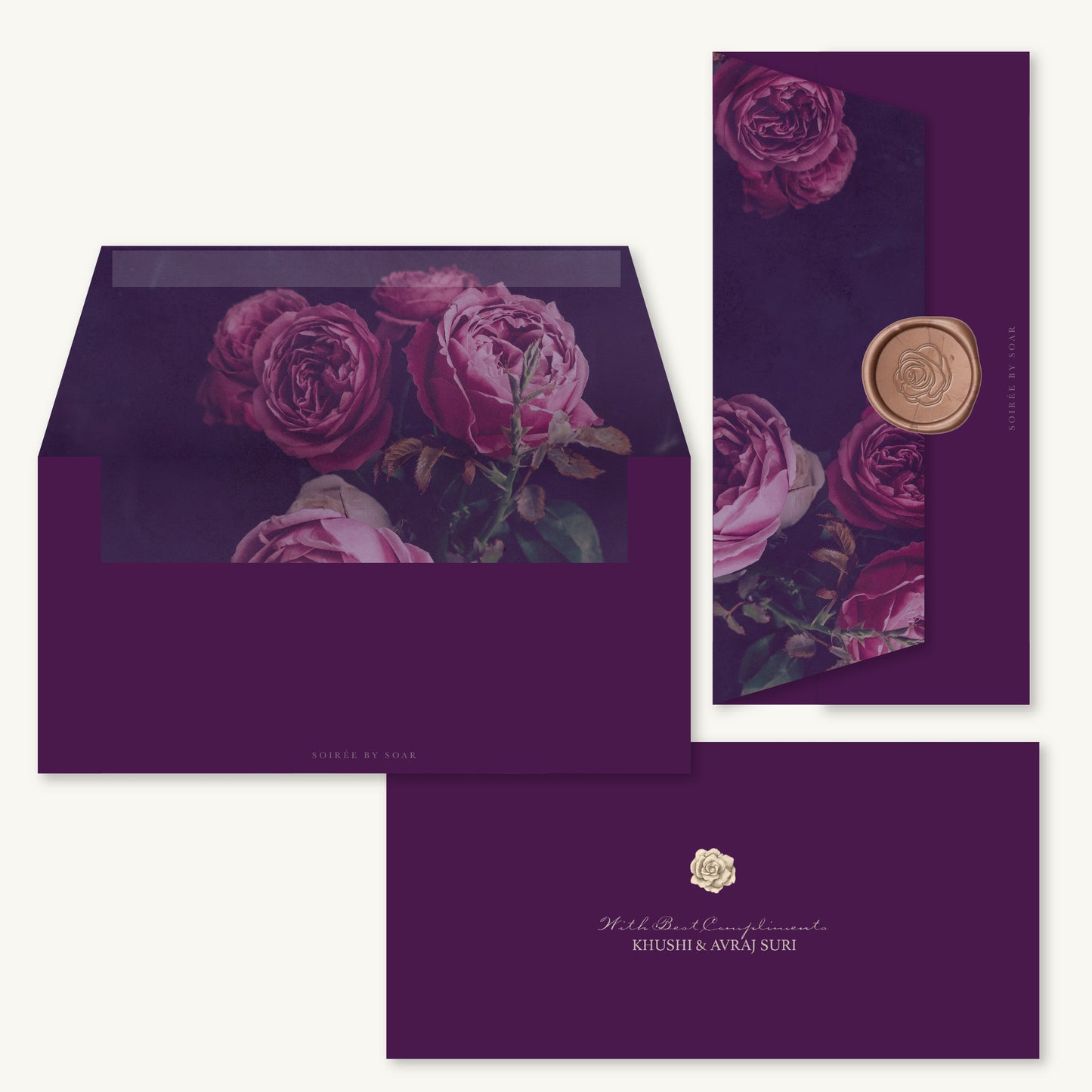 Wine La Vie En Rose Money Envelopes