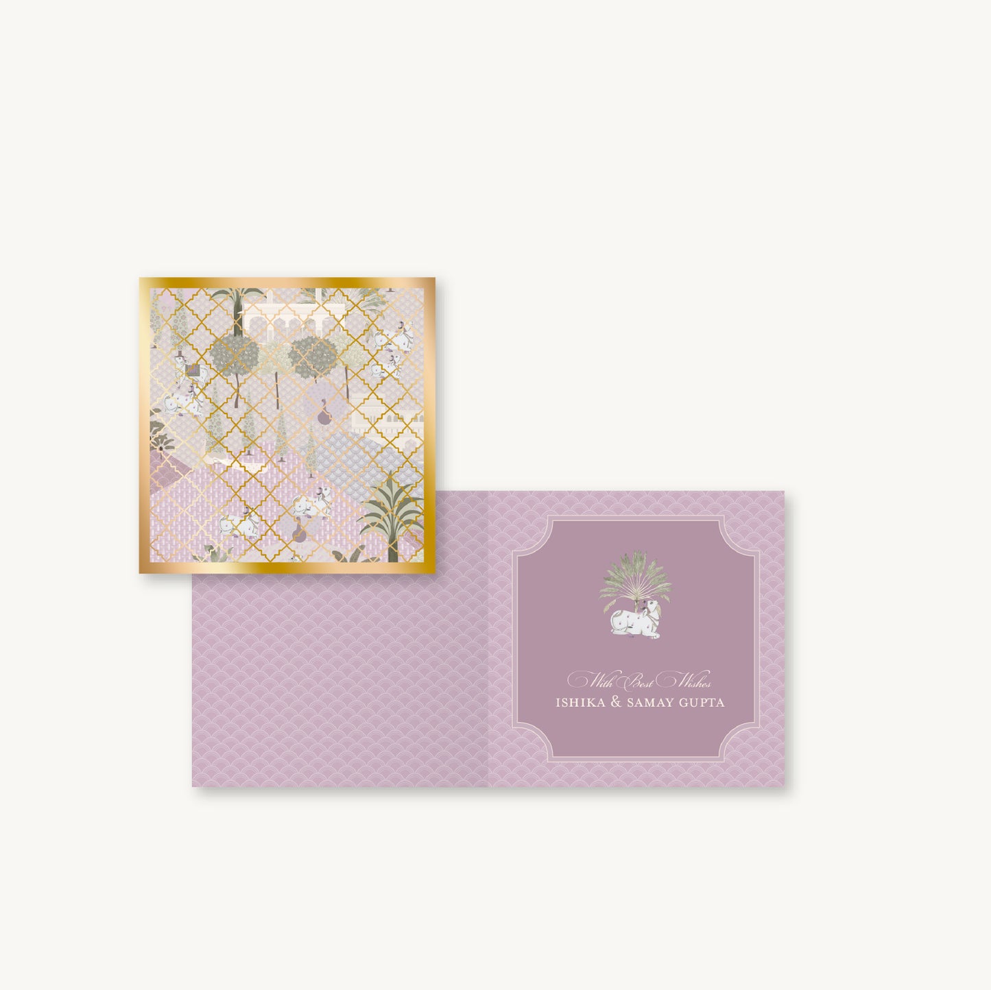 Mauve Mirah Folded Gift Cards