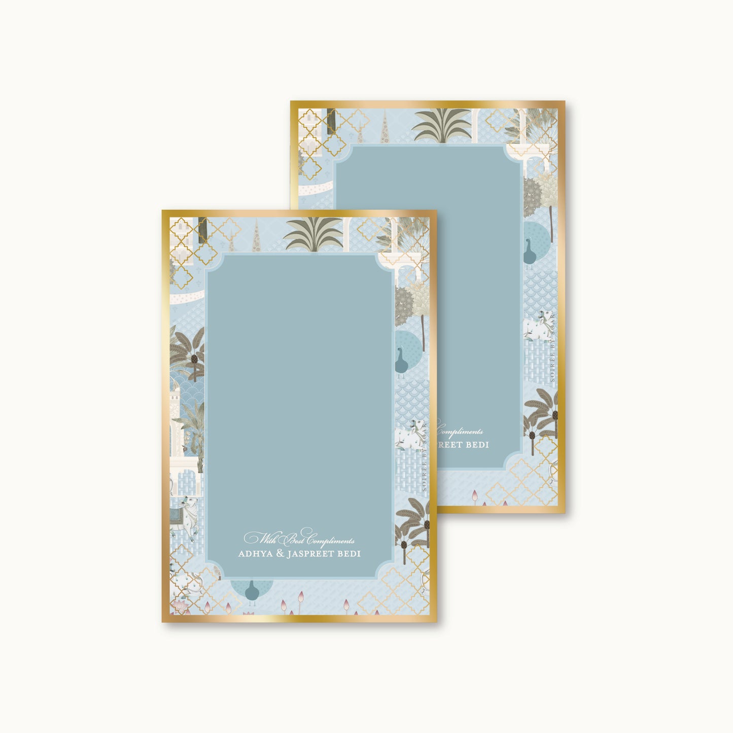 Pale Blue Mirah Note Cards