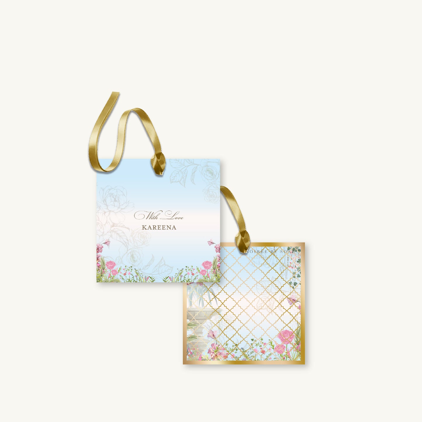 Sky Blue Paradise Hanging Gift Tag