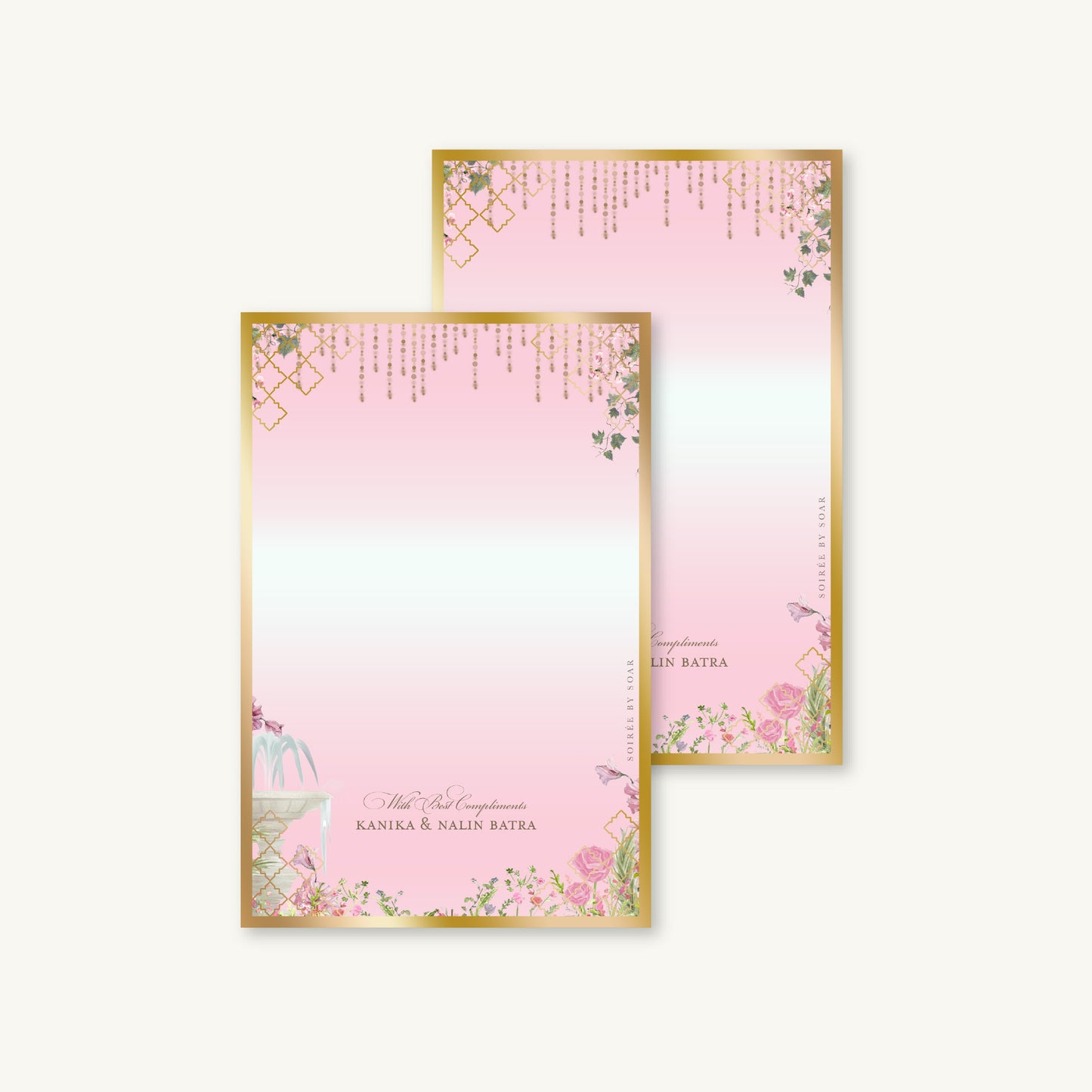 Pink Paradise Note Cards