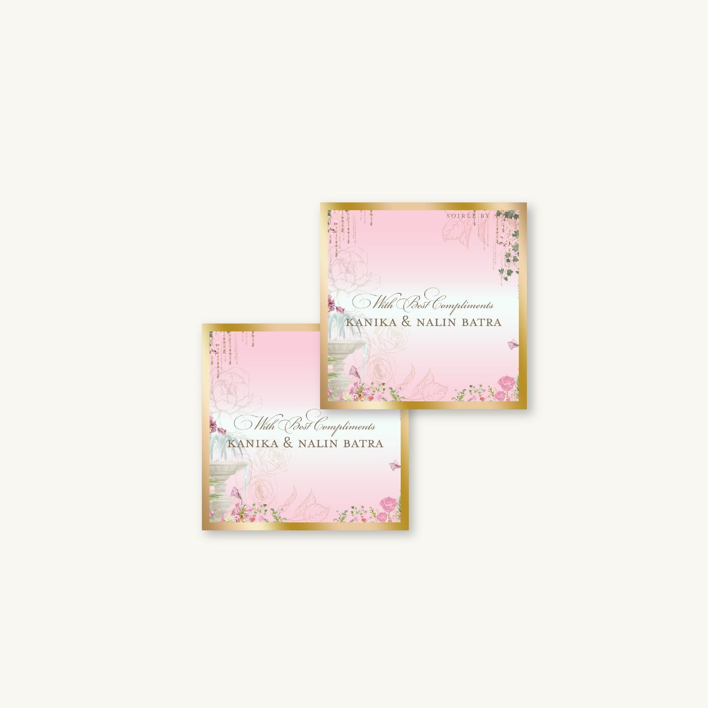 Pink Paradise Single Sided Gift Tag