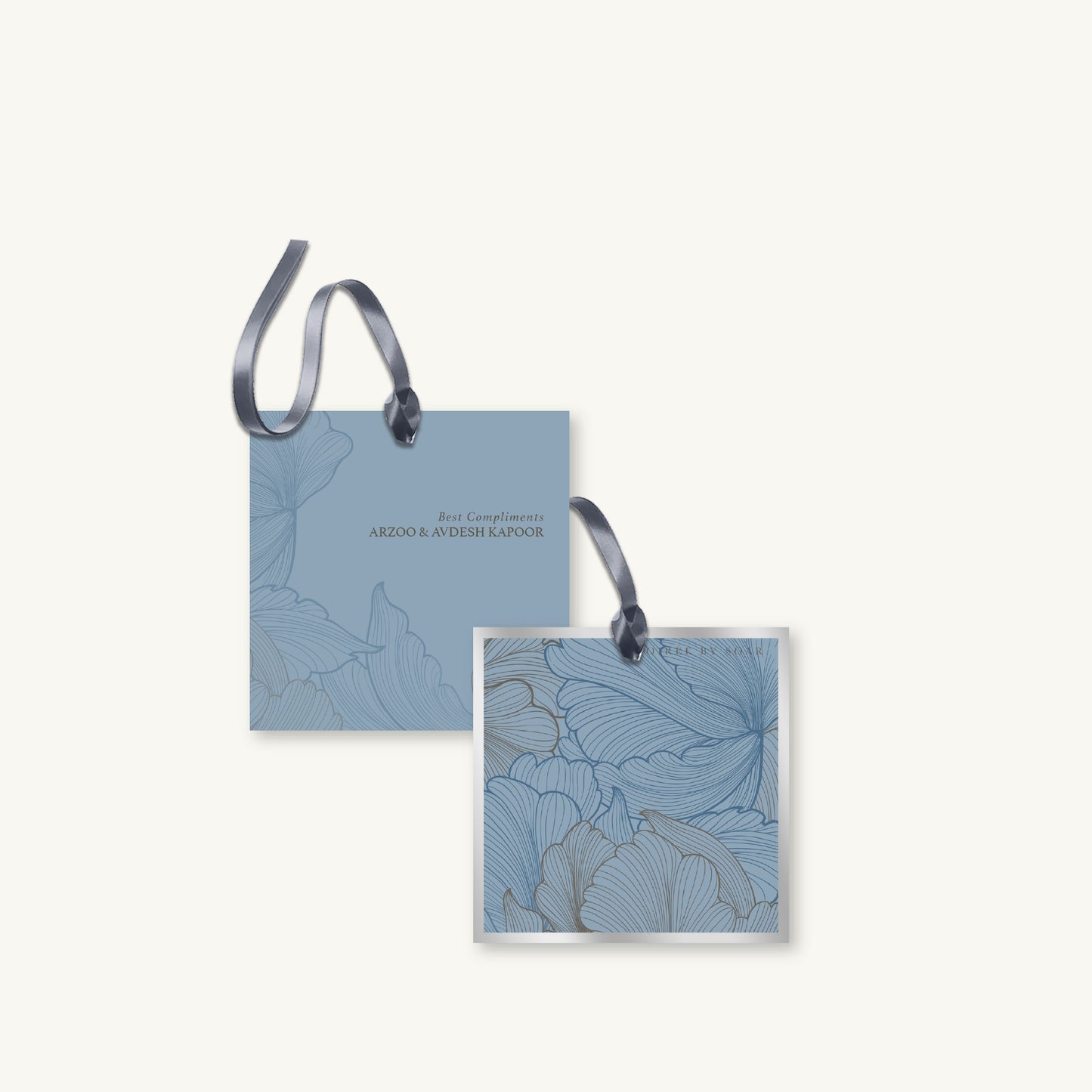 Ice Blue Sauvage Hanging Gift Tag