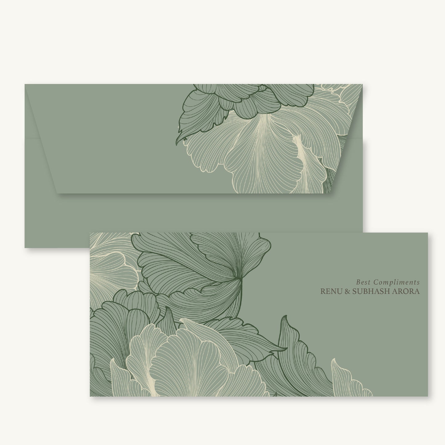 Mint Green Sauvage Money Envelopes