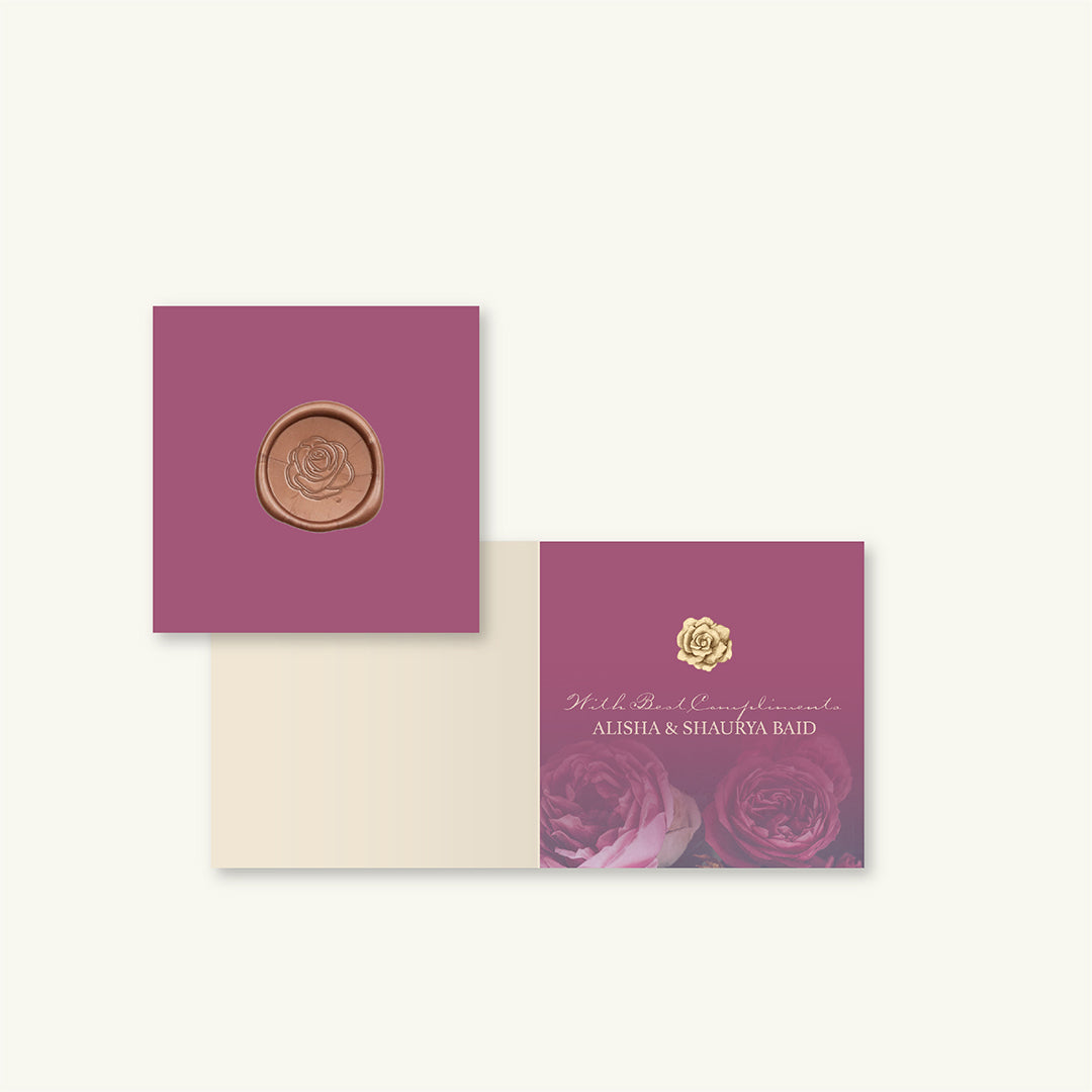 La Vie En Rose Pink Folded Gift Cards