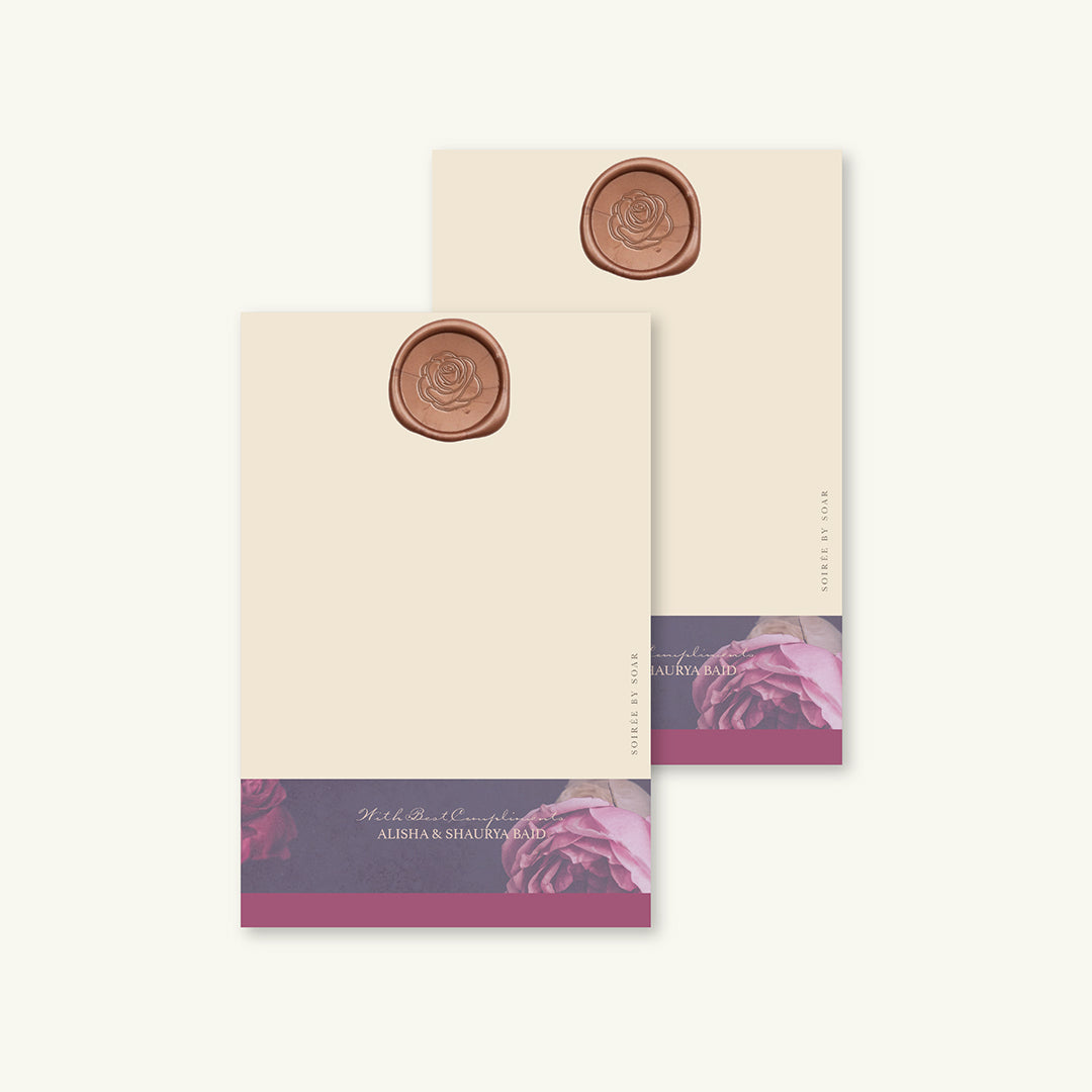 La Vie En Rose Pink Note Cards