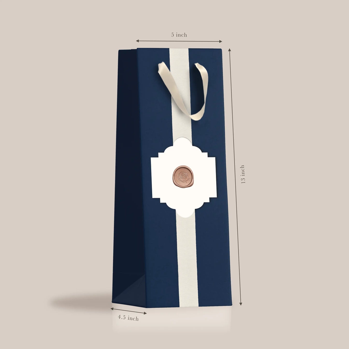 Savoy Navy Blue Bottle Bag