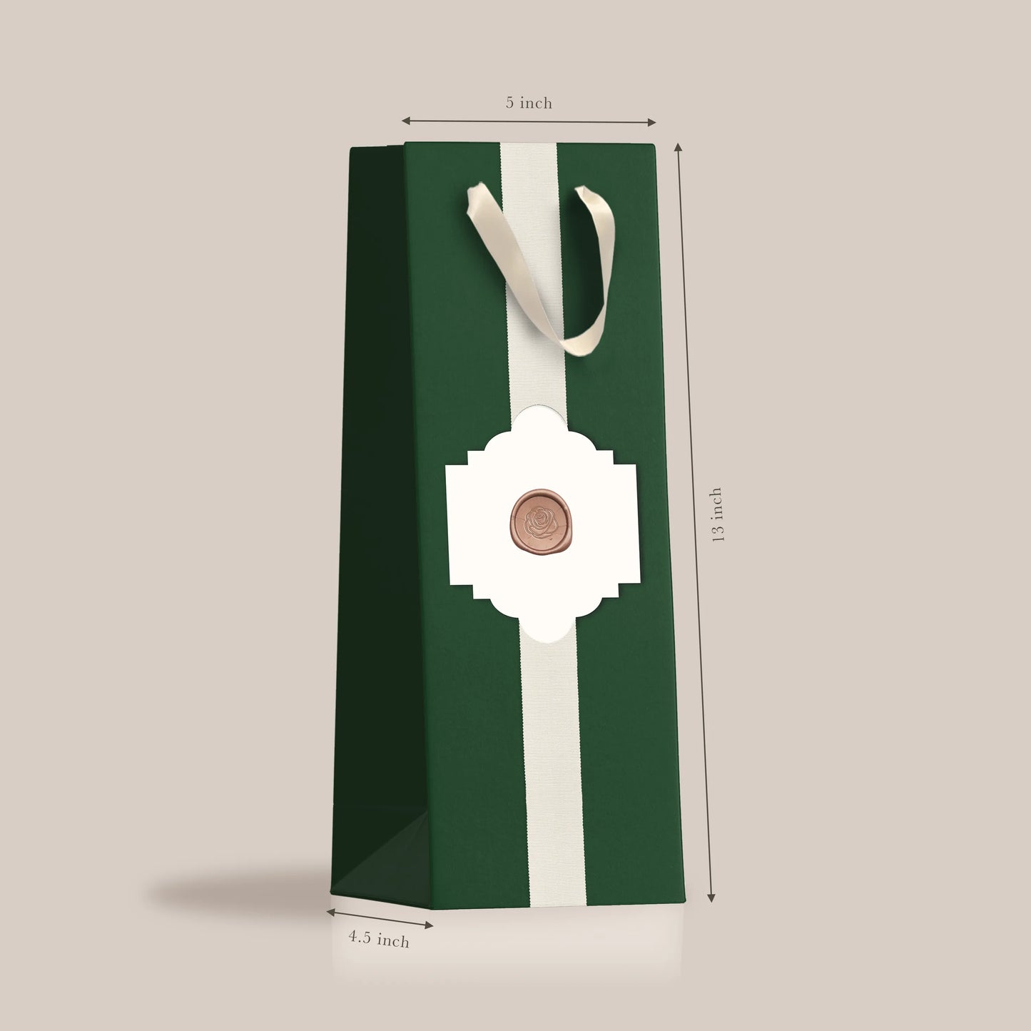 Savoy Deep Green Bottle Bag