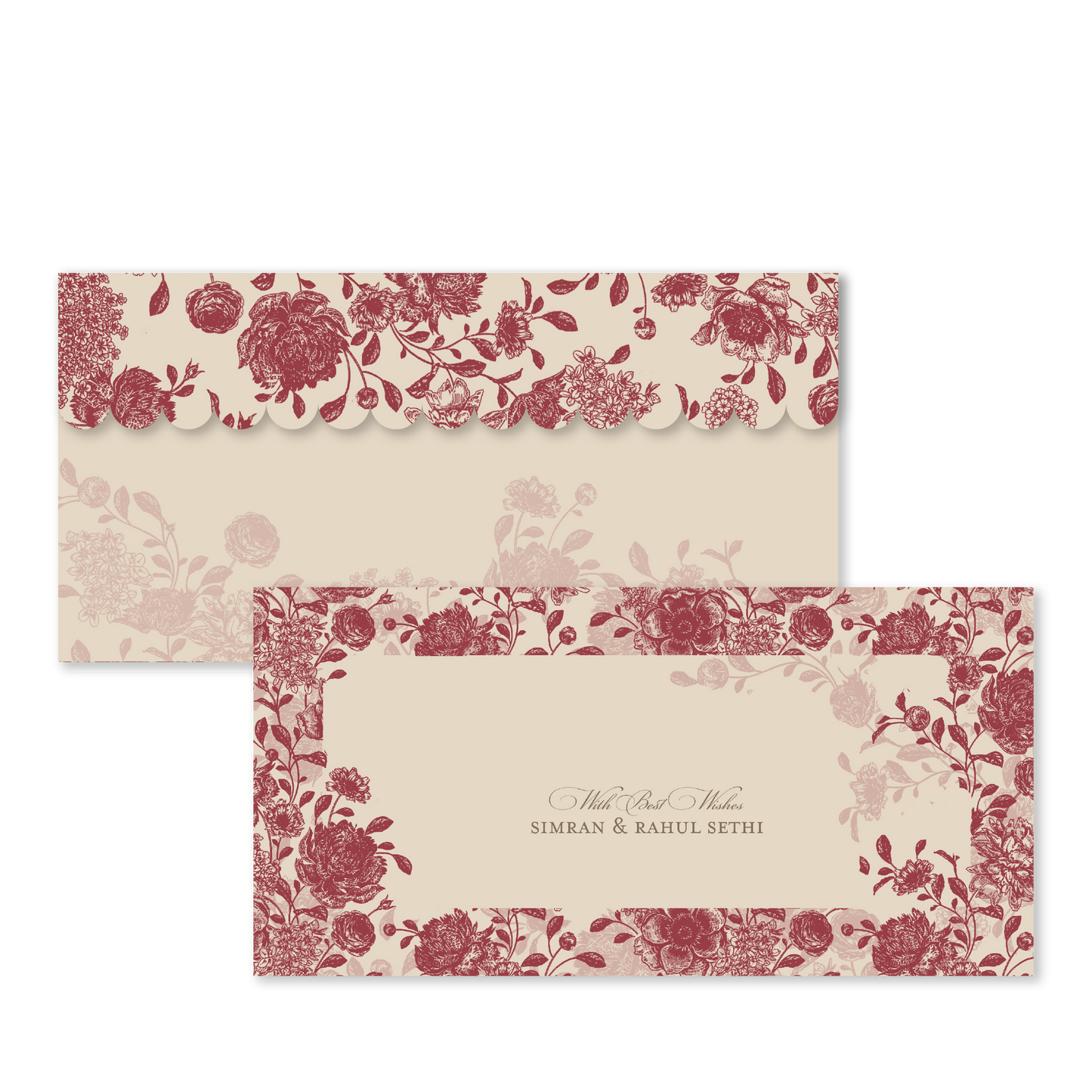 Red Bloom Money Envelopes