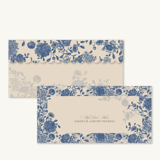 Blue Bloom Money Envelopes