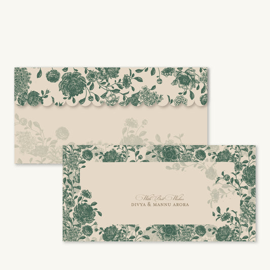 Green Bloom Money Envelopes