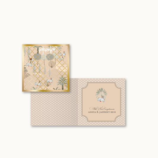 Beige Mirah Folded Gift Cards