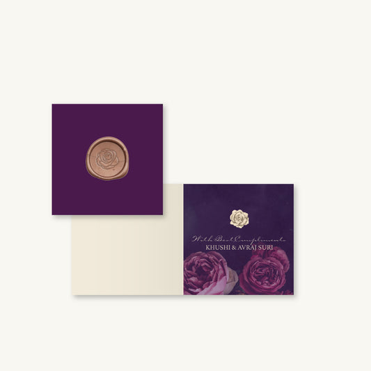 La Vie En Rose Wine Folded Gift Cards