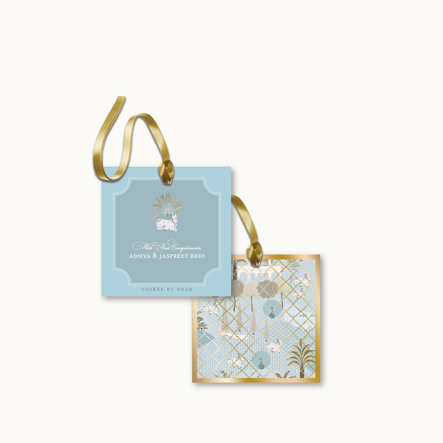 Pale Blue Mirah Hanging Gift Tag