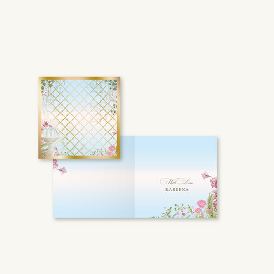 Sky Blue Paradise Folded Gift Cards