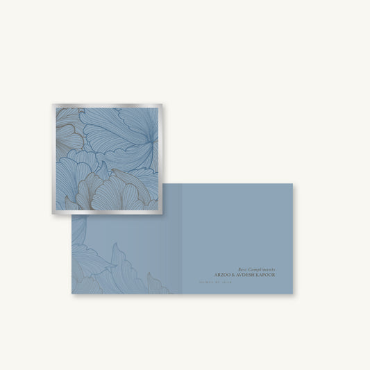 Ice Blue Sauvage Folded Gift Cards