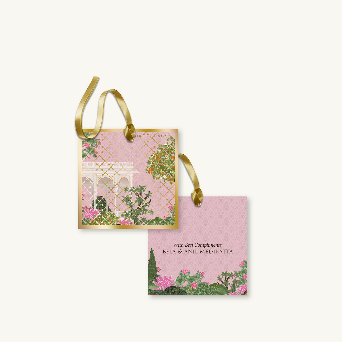 Pink Spring Hanging Gift Tag