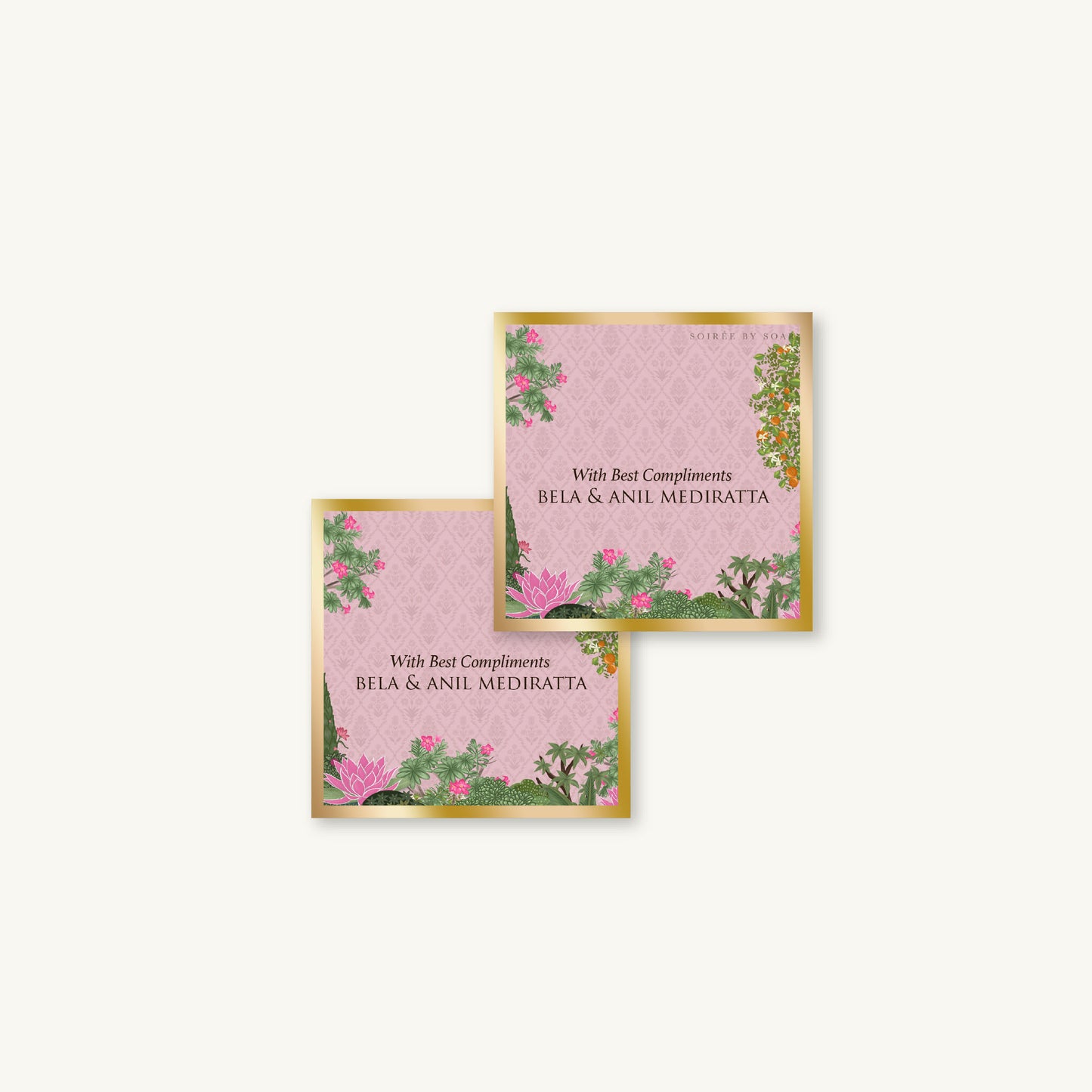 Pink Spring Single Sided Gift Tag