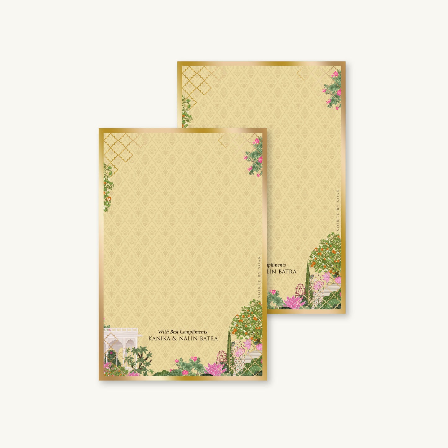 Butter Yellow Spring Note Cards