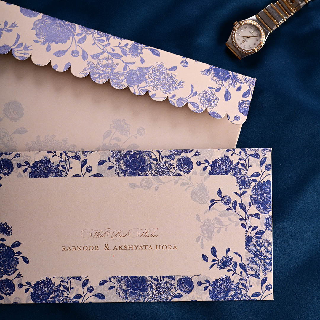 Blue Bloom Money Envelopes