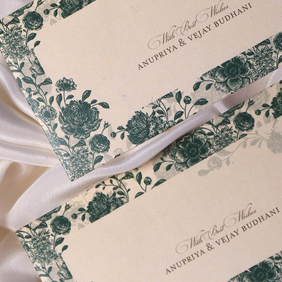 Green Bloom Money Envelopes