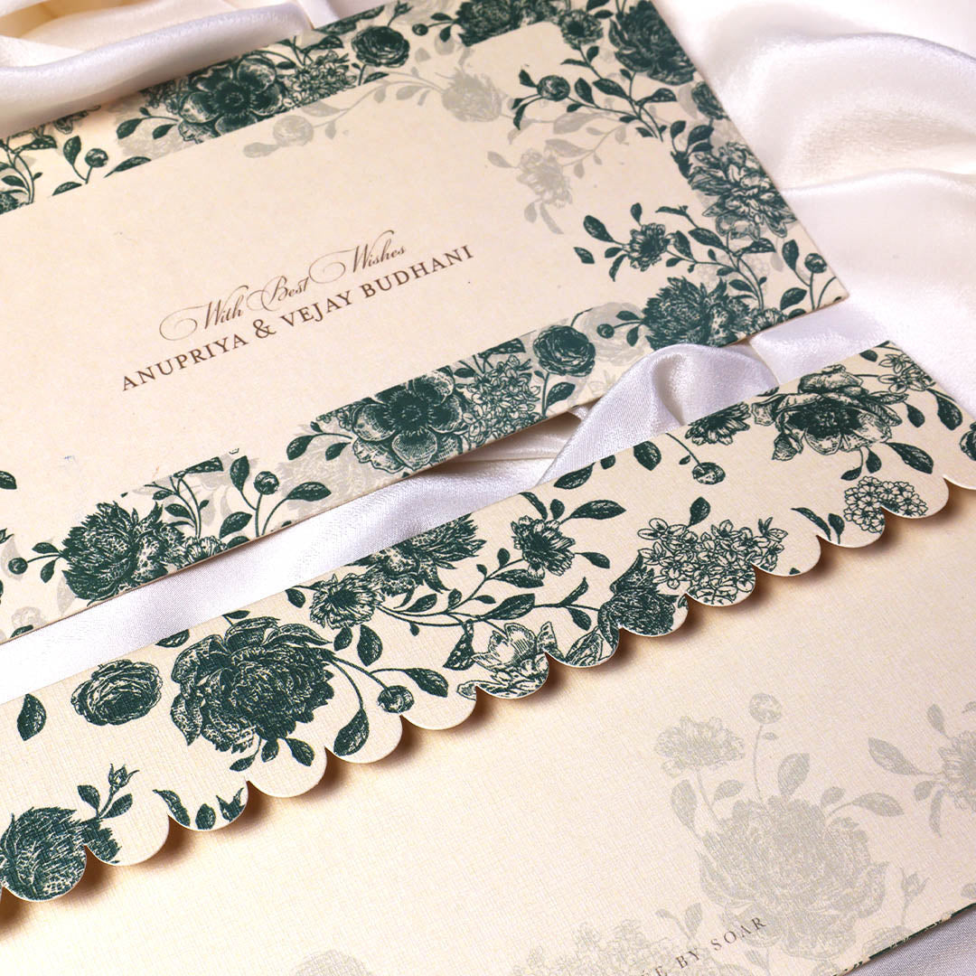 Green Bloom Money Envelopes
