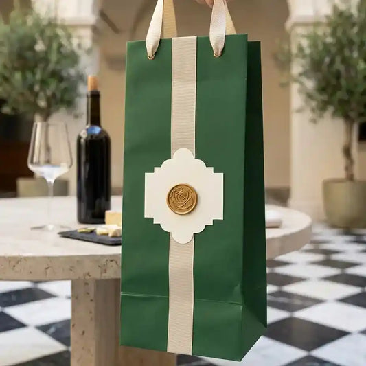 Savoy Deep Green Bottle Bag