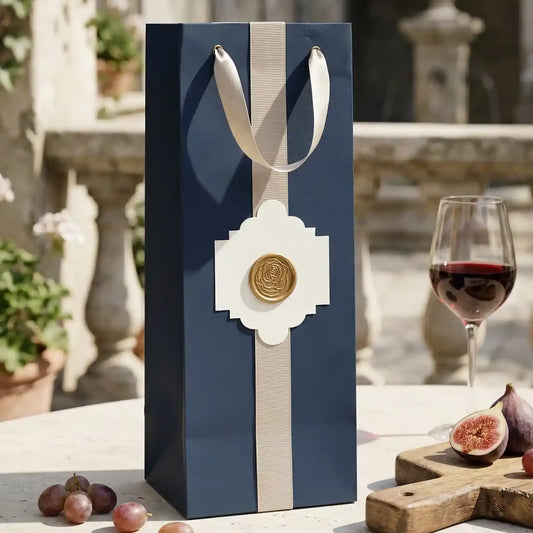 Savoy Navy Blue Bottle Bag