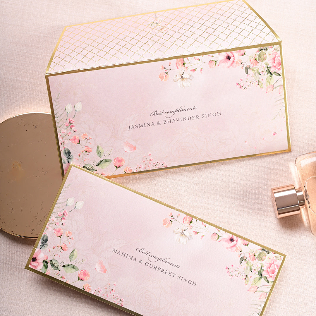 Pink Bouquet Money Envelopes