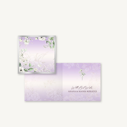 Lilac Bouquet Folded Gift Cards