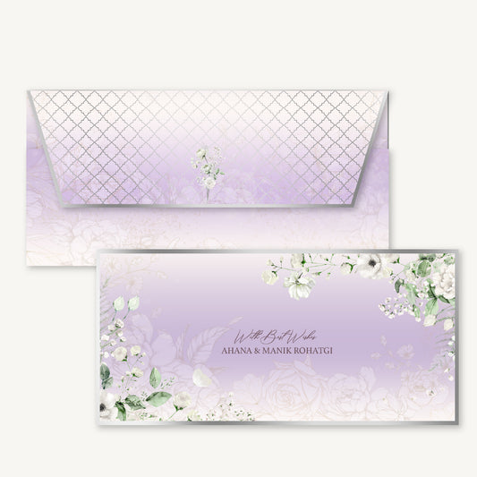 Lilac Bouquet Money Envelopes