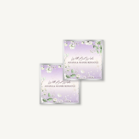 Lilac Bouquet Single Sided Gift Tag