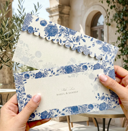 Blue Bloom Money Envelopes