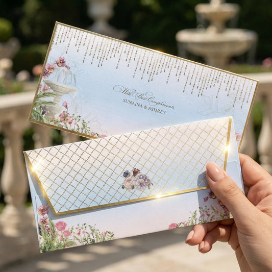 Sky Blue Paradise Money Envelopes