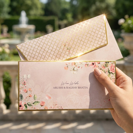 Pink Bouquet Money Envelopes