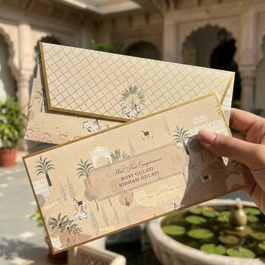 Beige Mirah Money Envelopes