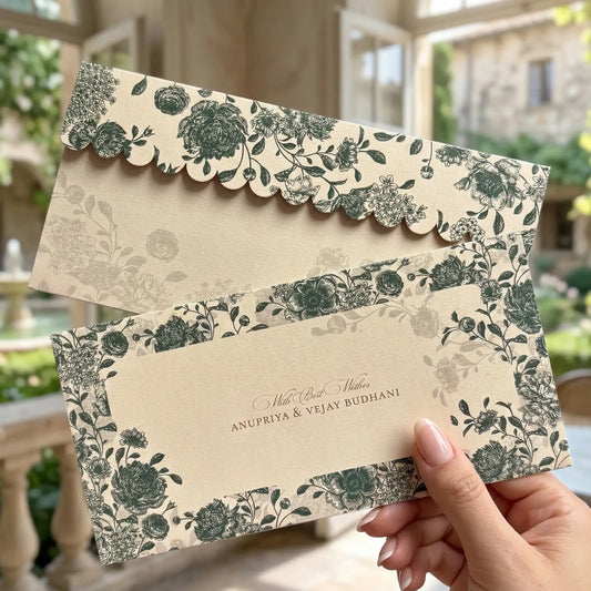 Green Bloom Money Envelopes