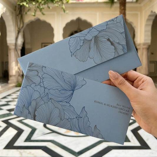 Ice Blue Sauvage Money Envelopes