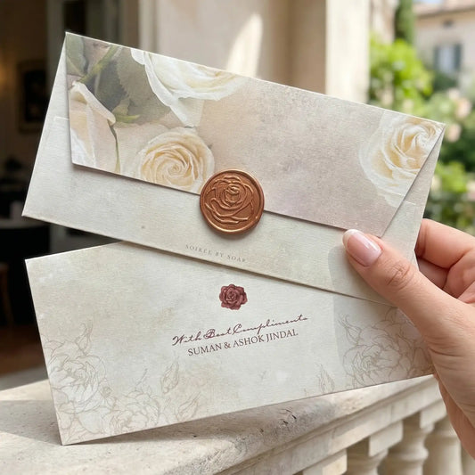 La Vie En Rose Cream Money Envelopes