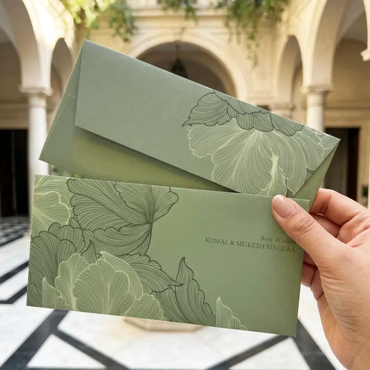 Mint Green Sauvage Money Envelopes