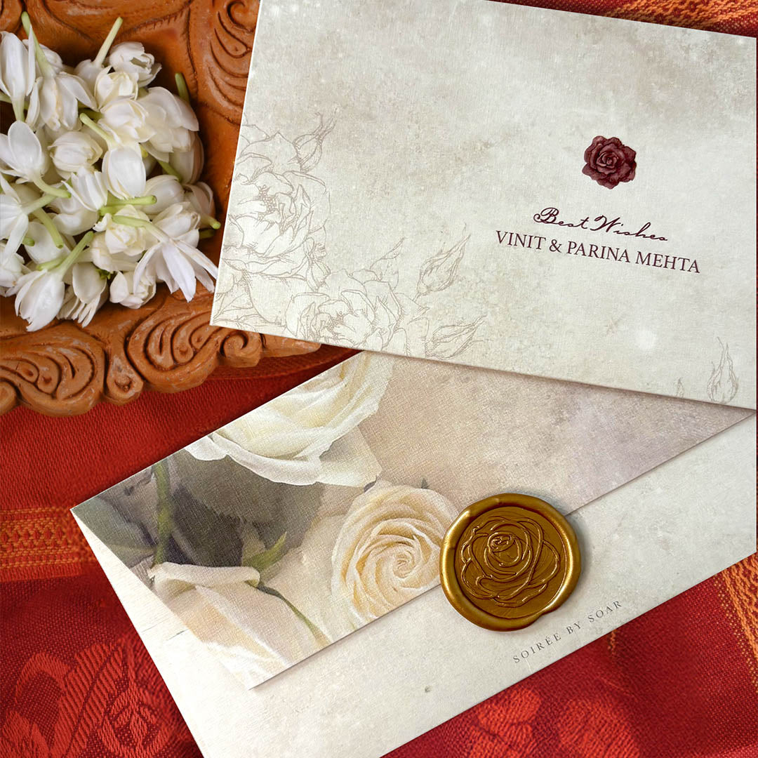 La Vie En Rose Cream Money Envelopes