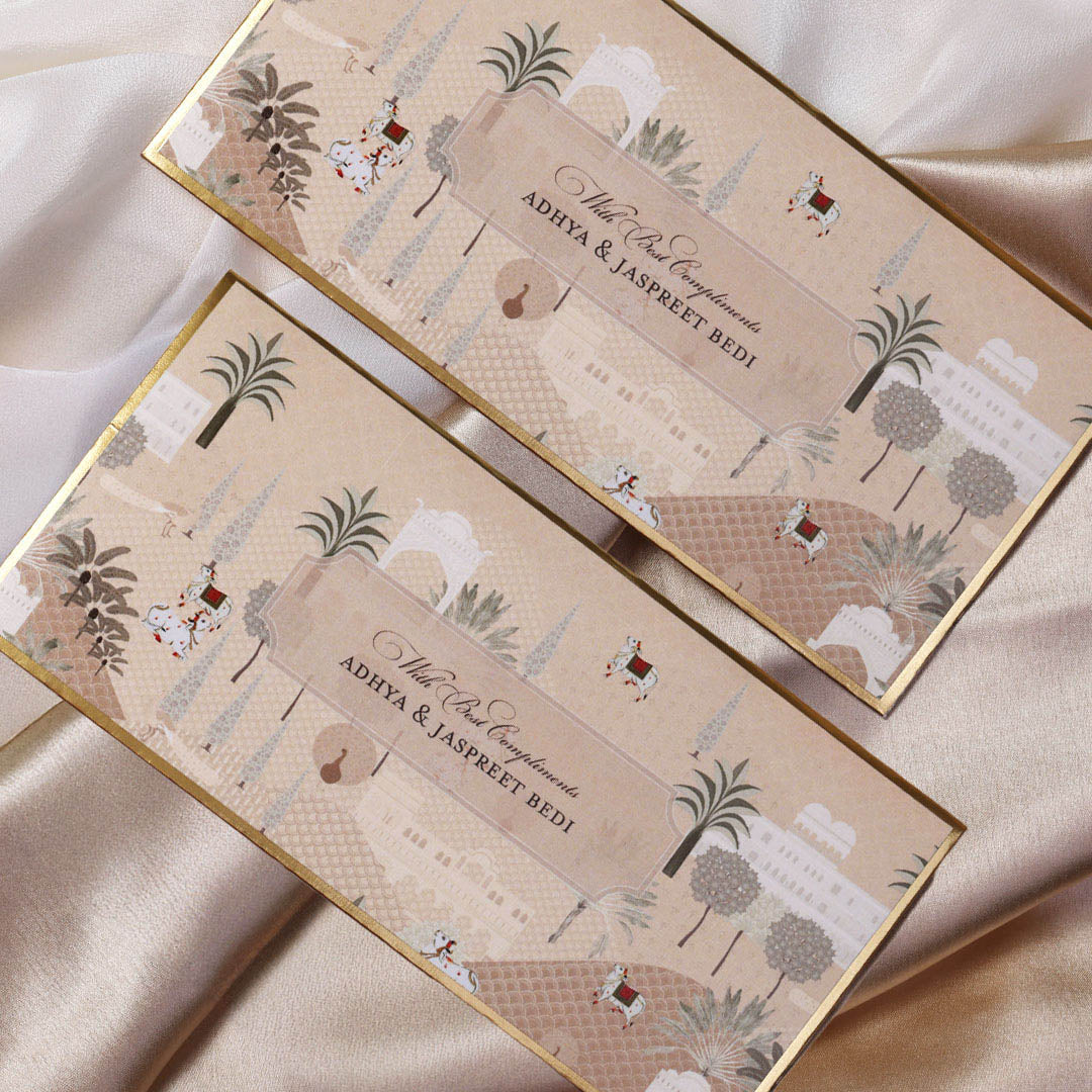 Beige Mirah Money Envelopes