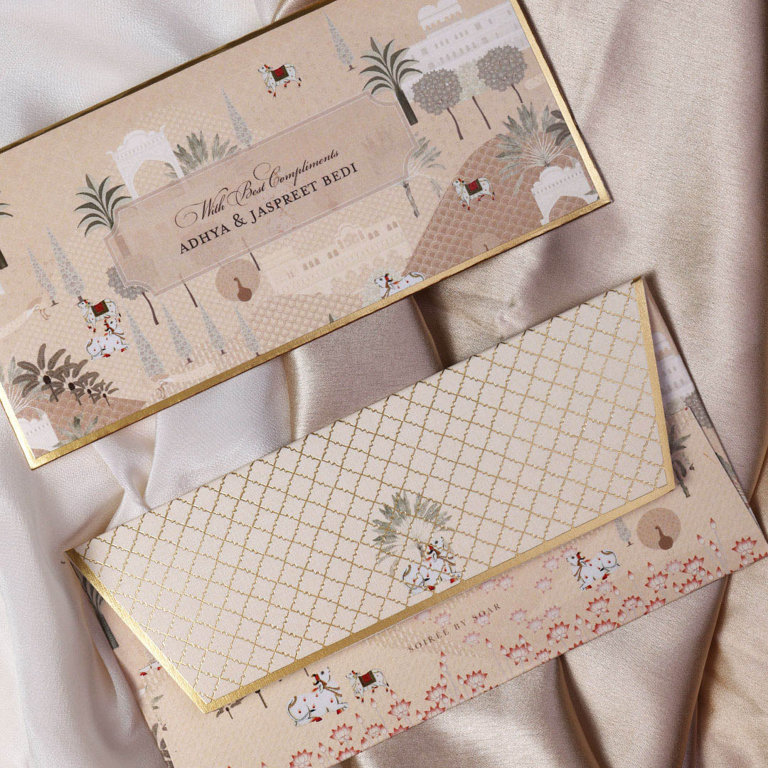 Beige Mirah Money Envelopes