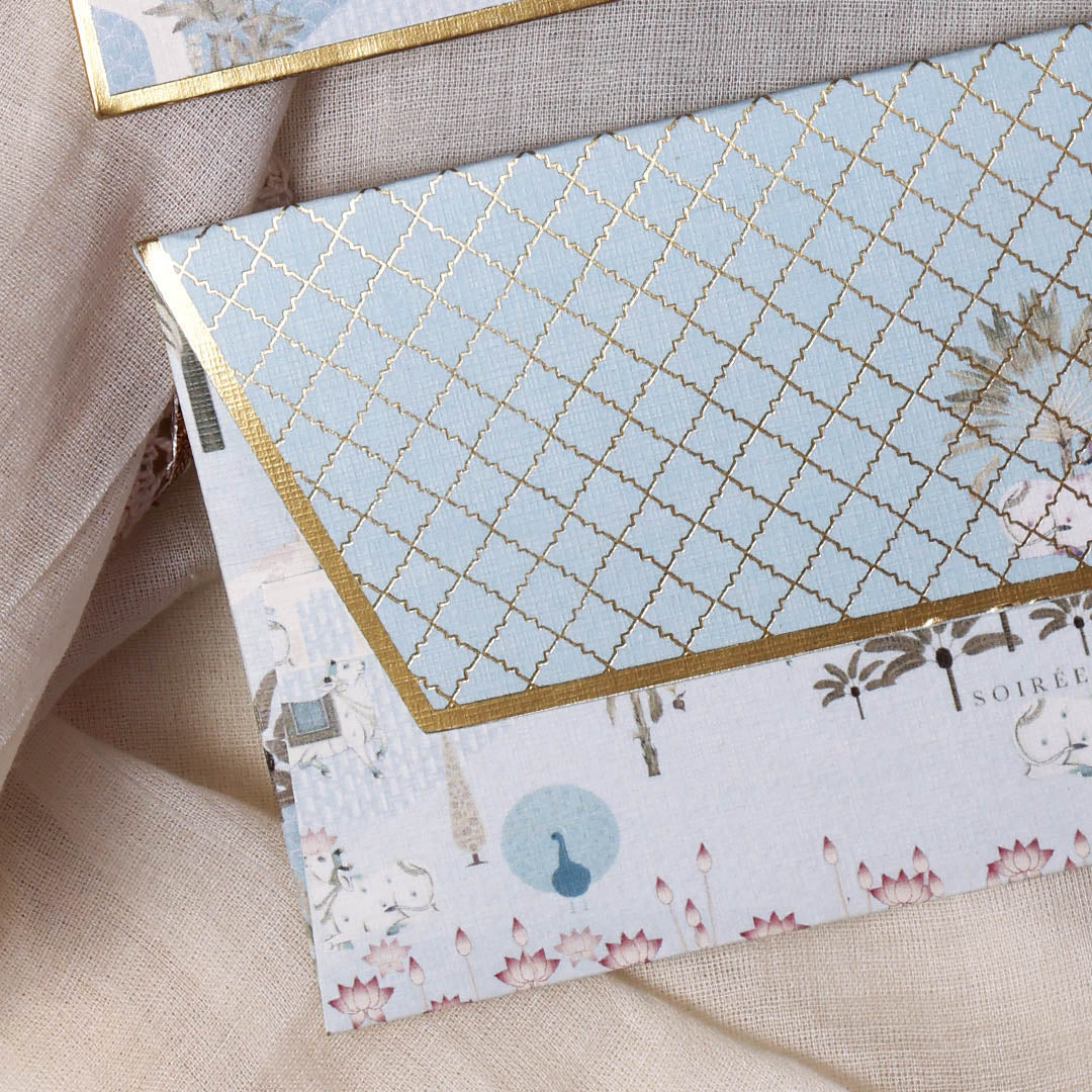 Pale Blue Mirah Money Envelopes