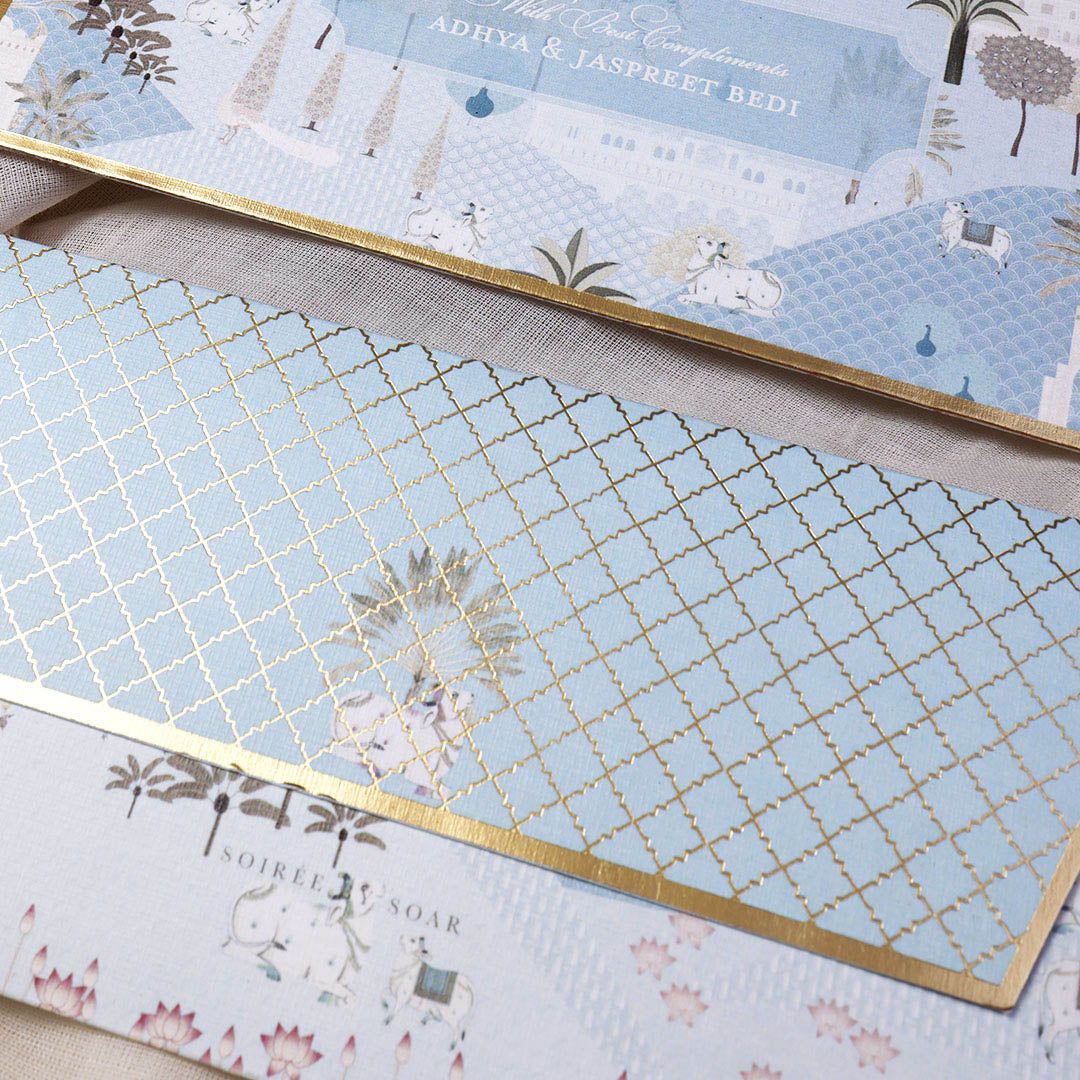 Pale Blue Mirah Money Envelopes
