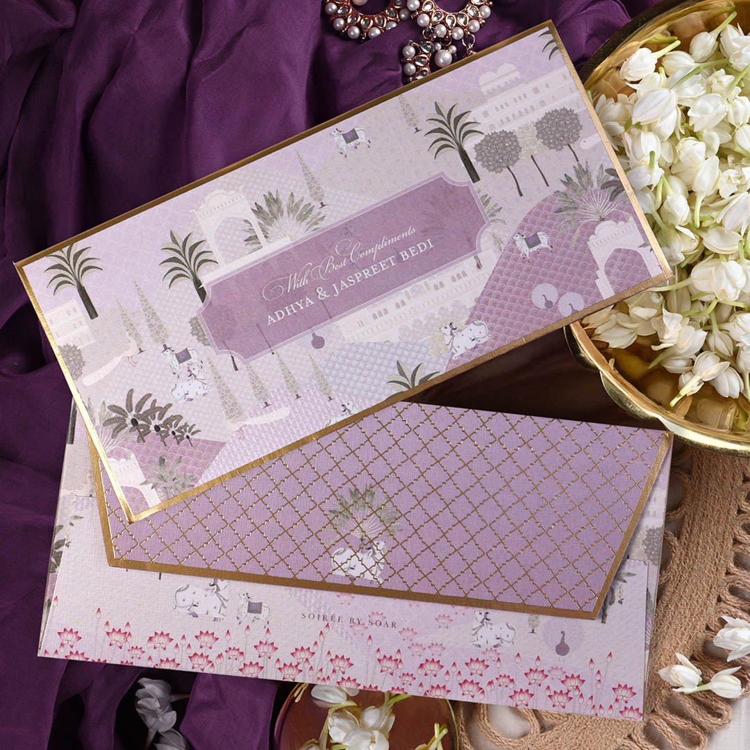 Mauve Mirah Money Envelopes