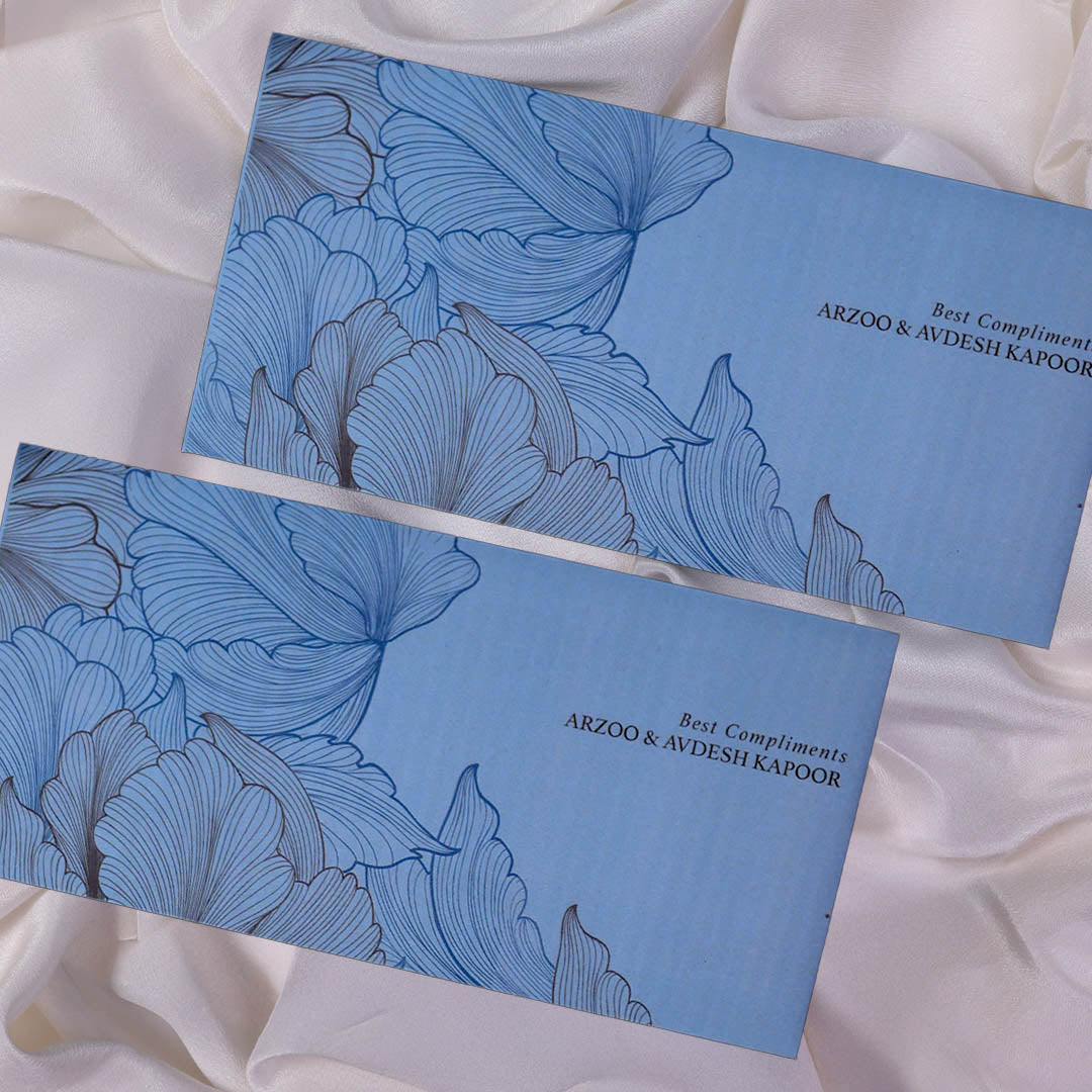 Ice Blue Sauvage Money Envelopes